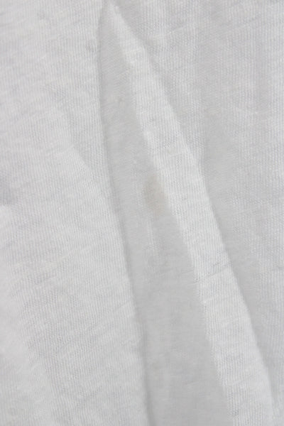 Eileen Fisher Women White Organic Linen Sleeveless Tank Scoop Neck Size XL