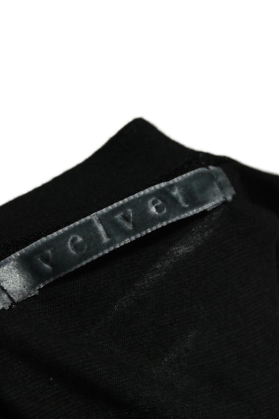 Velvet by Graham & Spencer Women Black Scoopneck Sleeveless Tank Size S