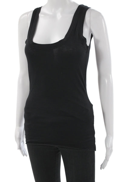 Velvet by Graham & Spencer Womens Black Sleeveless Scoop Neck Basic Tank Size S