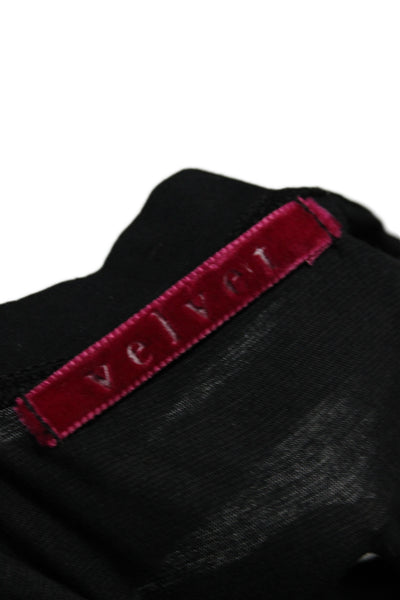 Velvet by Graham & Spencer Womens Black Sleeveless Scoop Neck Basic Tank Size S