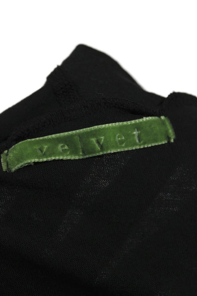 Velvet by Graham & Spencer Womens Black Cowl Neck Cotton Sleeveless Tank Size M