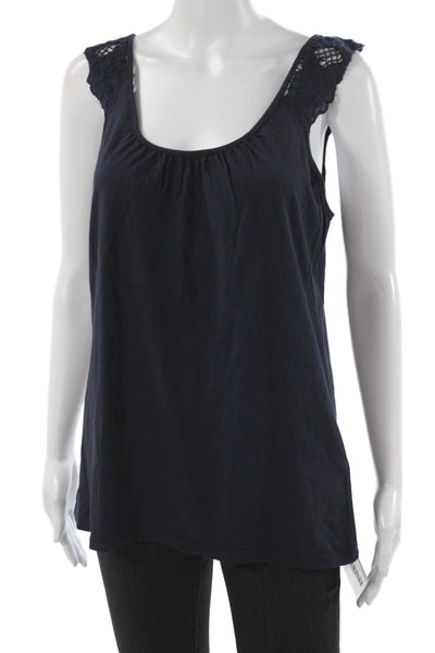 Velvet by Graham & Spencer Women Blue Cotton Scoop Neck Camisole Size S