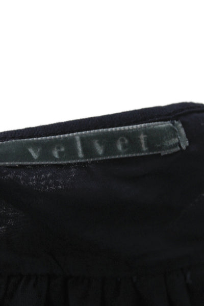 Velvet by Graham & Spencer Women Blue Cotton Scoop Neck Camisole Size S