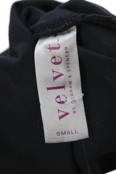 Velvet by Graham & Spencer Women Blue Cotton Scoop Neck Camisole Size S