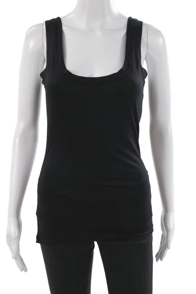 Velvet by Graham & Spencer Womens Black Sleeveless Scoop Neck Basic Tank Size S