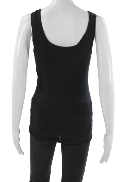 Velvet by Graham & Spencer Womens Black Sleeveless Scoop Neck Basic Tank Size S