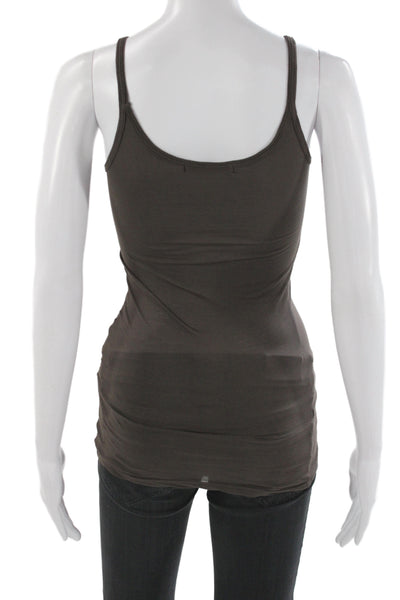 Velvet by Graham & Spencer Womens Brown Scoop Neck Sleeveless Tank Size S