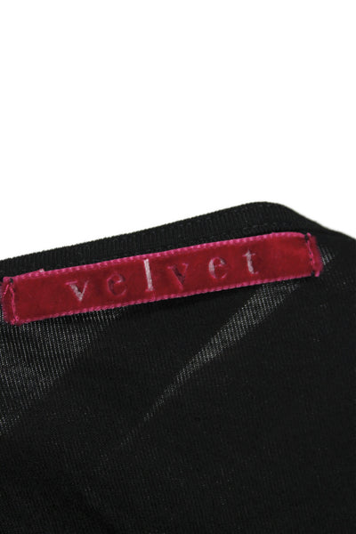 Velvet Womens Basic Tank Black Cowl Neck Sleeveless Rayon Size S