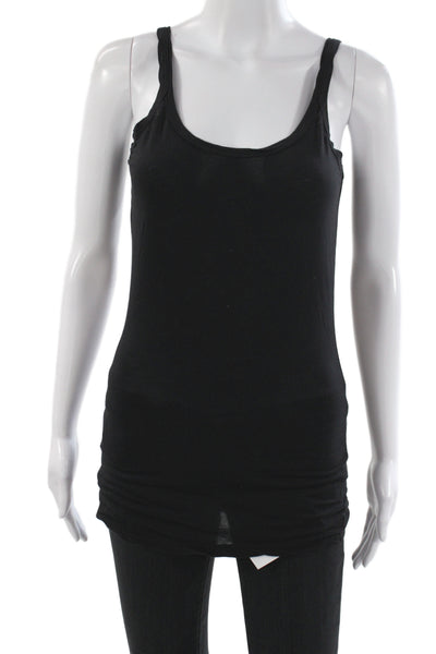 Velvet by Graham & Spencer Women Black Scoop Neck Sleeveless Basic Tank Size S