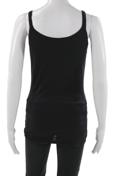 Velvet by Graham & Spencer Women Black Scoop Neck Sleeveless Basic Tank Size S