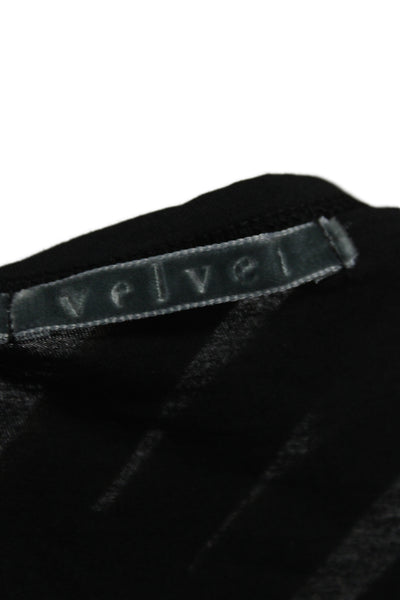 Velvet by Graham & Spencer Women Black Scoop Neck Sleeveless Basic Tank Size S
