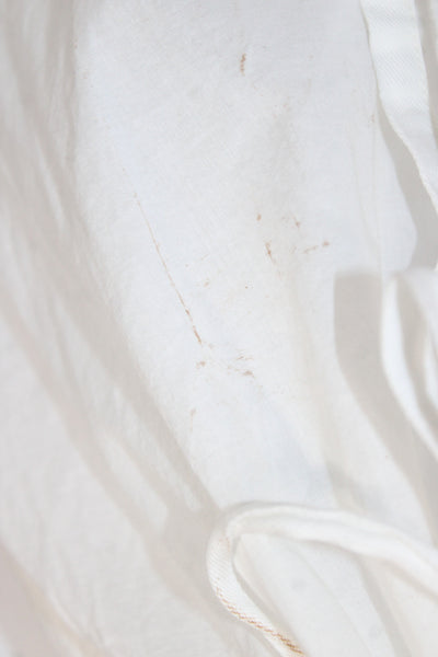 Malia Mills Women Shirt Dress White Cotton Sleeveless High Neck Midi Size 2
