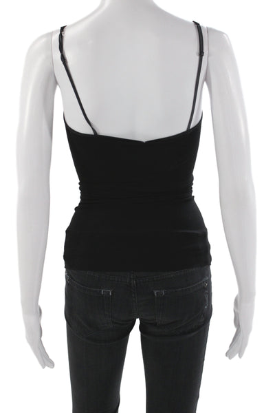 Cosabella Womens Tank Black Bamboo Viscose Round Neck Sleeveless Size M