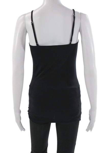 Splendid Women Black Basic Scoop Neck Pima Cotton Tank Top Size XS