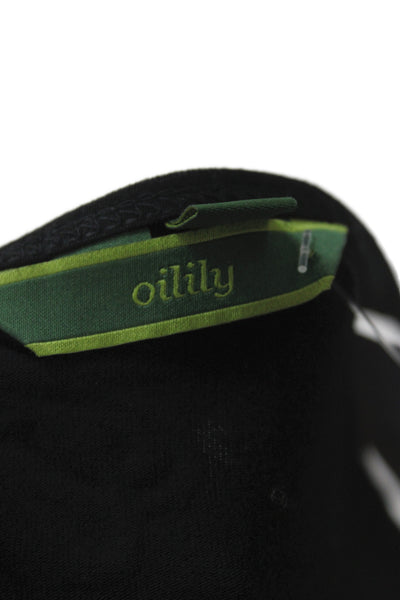 Oilily Womens Tank Scoop Neck Black Rayon Solid Size M