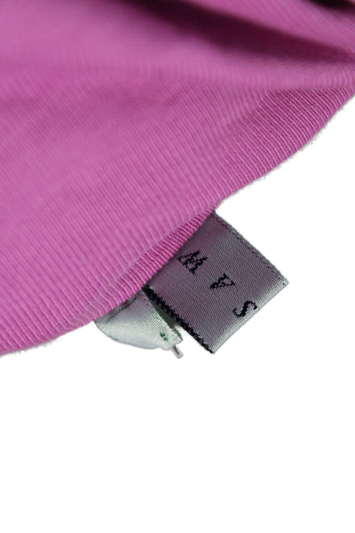 Jigsaw Womens V-Neck Cotton Camisole Pink Sleeveless Size S