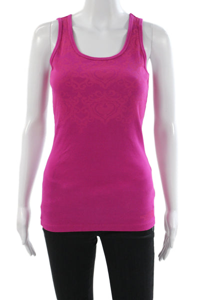 The North Face Women Basic Pink Cotton Scoop Neck Sleeveless Tank Size S
