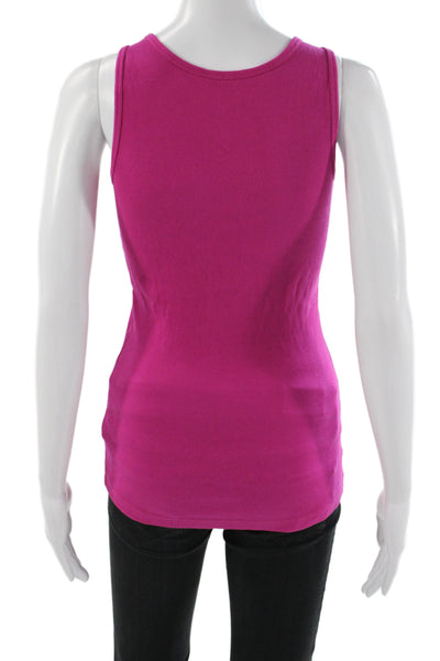 The North Face Women Basic Pink Cotton Scoop Neck Sleeveless Tank Size S