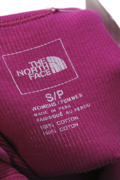 The North Face Women Basic Pink Cotton Scoop Neck Sleeveless Tank Size S