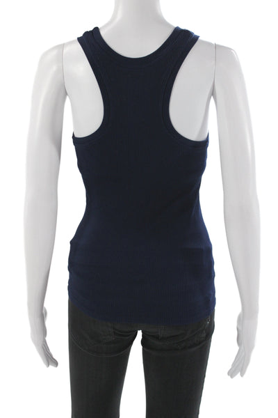Bordeaux Womens Basic Blue Tank Scoop Neck Sleeveless Size One Size