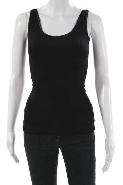 Cosabella Women Black Bamboo Viscose Scoop Neck Tank Solid Sleeveless Size M
