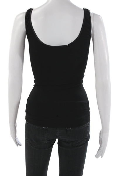 Cosabella Women Black Bamboo Viscose Scoop Neck Tank Solid Sleeveless Size M