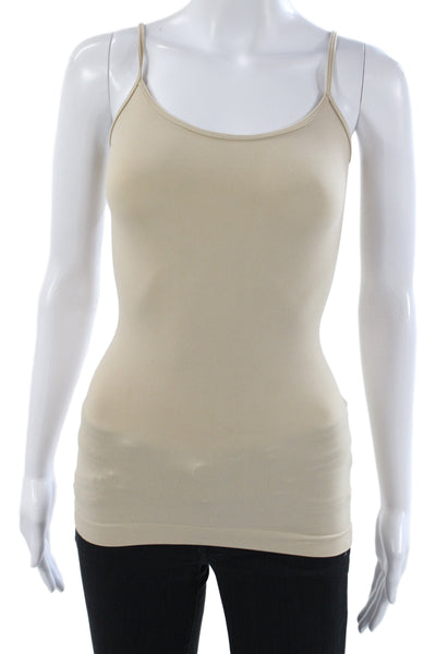 So Nikki... Women Shaping Camisole Scoop Neck Beige Sleeveless Size S