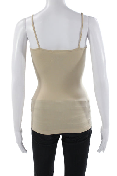 So Nikki... Women Shaping Camisole Scoop Neck Beige Sleeveless Size S