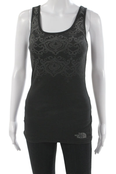 The North Face Womens Black Scoop Neck Cotton Tank Sleeveless Petite Size S