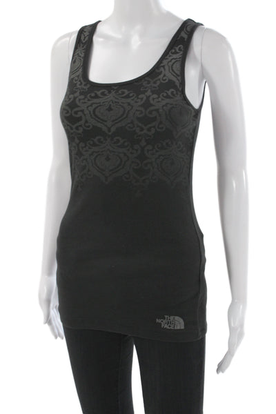 The North Face Womens Black Scoop Neck Cotton Tank Sleeveless Petite Size S