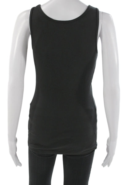 The North Face Womens Black Scoop Neck Cotton Tank Sleeveless Petite Size S