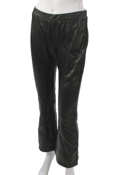 Generation Love Women Black Pull On Solid Polyurethane Pants Size M