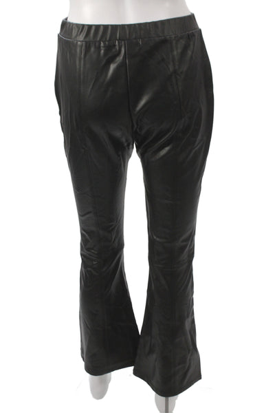 Generation Love Women Black Pull On Solid Polyurethane Pants Size M