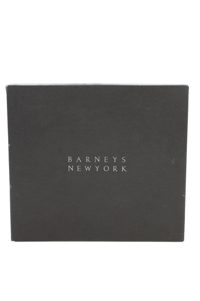 Barneys New York Womens Leather Suede Open Toe Boots Black Size 7.5