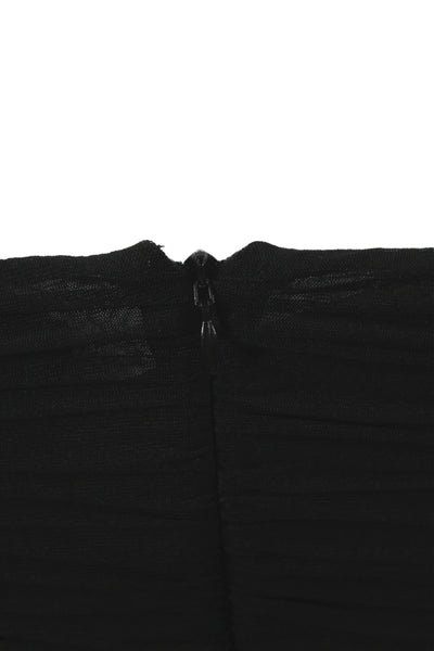 NBD Women Bodycon Off the Shoulder Long Black Short Sleeve Dress Size XS