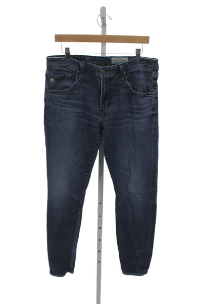 AG Adriano Goldschmied Mens Straight Blue Jeans Size 34