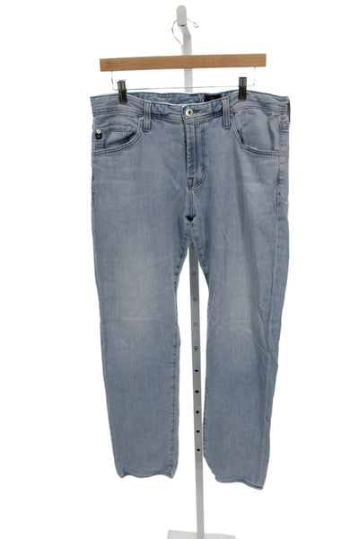 AG Adriano Goldschmied Mens Straight Jeans Blue Size 34