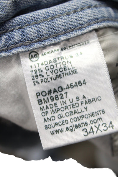 AG Adriano Goldschmied Mens Straight Jeans Blue Size 34