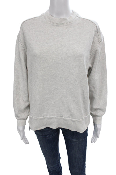 Everlane Womens Gray Organic Cotton Sweatshirt Basic Crew Size S