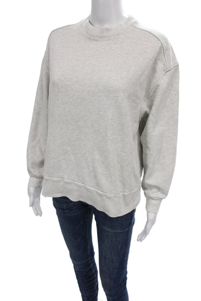 Everlane Womens Gray Organic Cotton Sweatshirt Basic Crew Size S