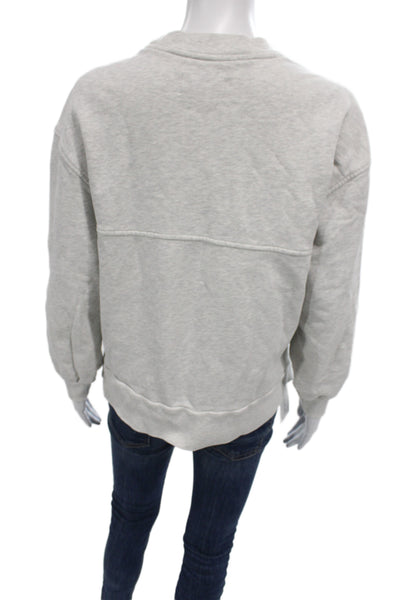 Everlane Womens Gray Organic Cotton Sweatshirt Basic Crew Size S