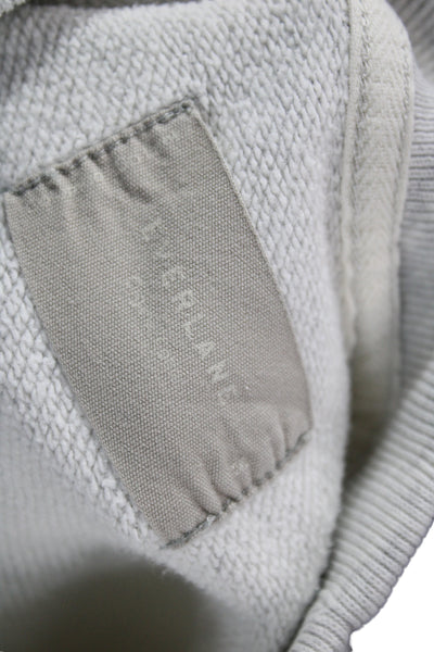 Everlane Womens Gray Organic Cotton Sweatshirt Basic Crew Size S