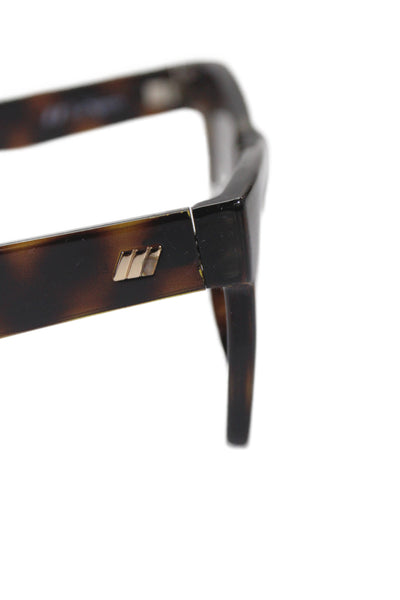 Le Specs Womens Tortoise Shell Print Oversized Square Sunglasses Brown