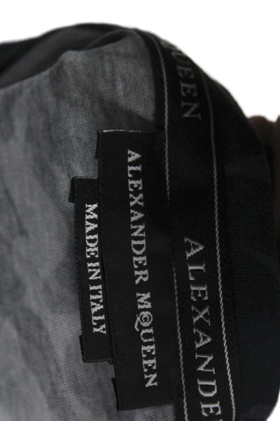 Alexander McQueen Mens T-Shirt Black Camouflage Cotton Skull Size S