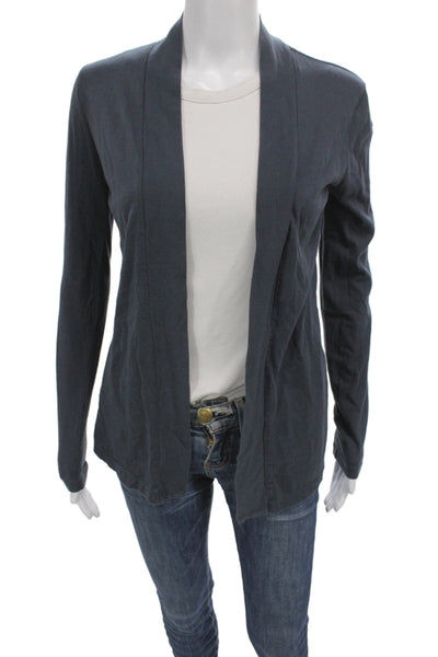 J Crew Women Cardigan V-Neck Gray Long Sleeve 60% Cotton Casual Size XS