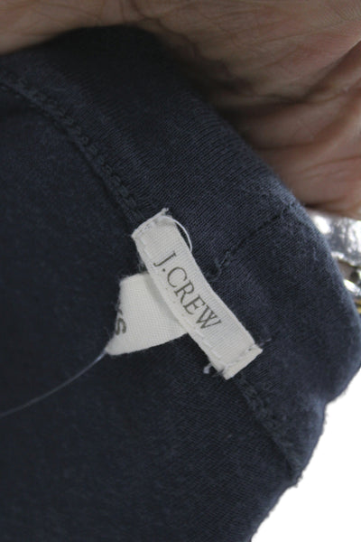 J Crew Women Cardigan V-Neck Gray Long Sleeve 60% Cotton Casual Size XS