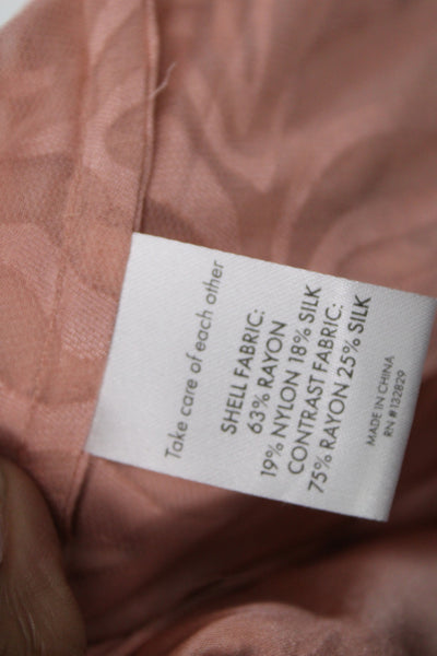 Tell Your Friends Womens Satin Semi Sheer Belted Robe Pink Size XS