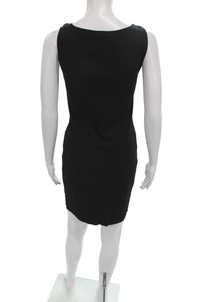 Rag & Bone Womens Bodycon Black Striped Sleeveless Scoop Neck Dress Size S