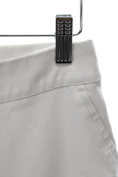 Spanx Womens Ankle Pants White Pull On Size S