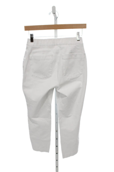 Spanx Womens Ankle Pants White Pull On Size S